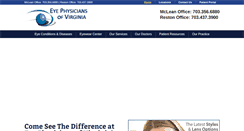 Desktop Screenshot of eyephysiciansofvirginia.com